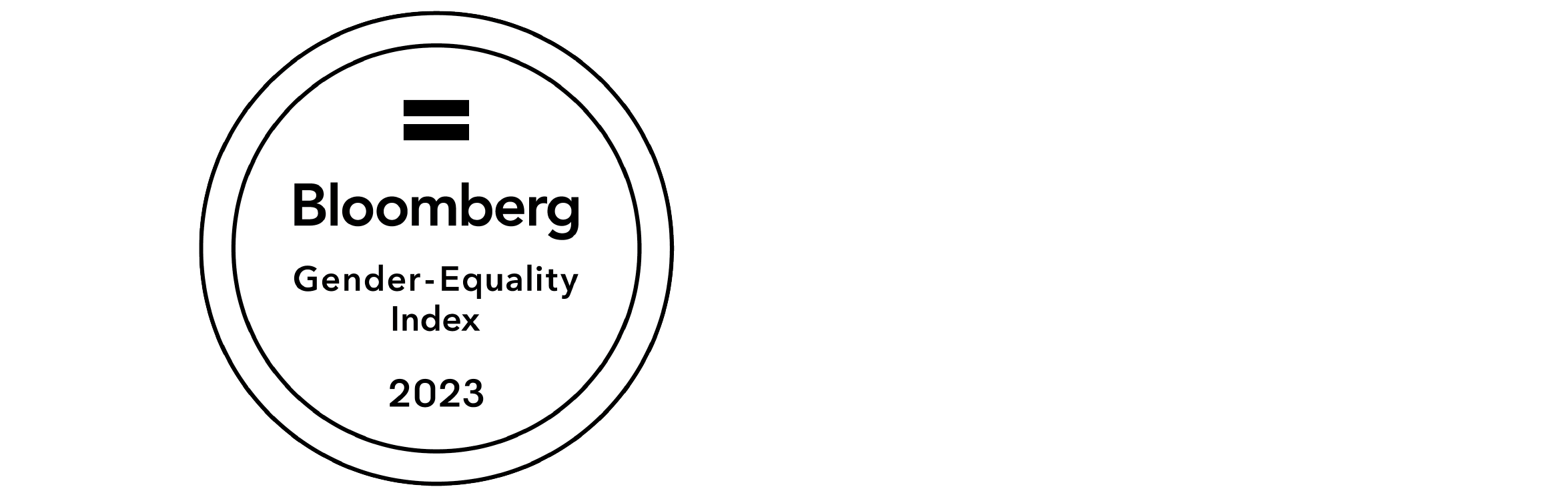 Image of Bloomberg Gender Index award 2023 mark